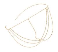 VALICLUD Rhinestone Headband for Women Face Chain Wedding Headwear Boho Style Headband Hair Jewelry