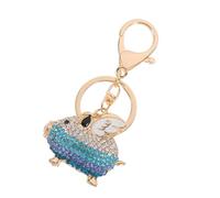 VALICLUD Rhinestone Pig Shape Key Chain Pendant Cute Key Ring Charm for Bag Decoration Durable and Stylish Keychain Accessory Animal Lovers