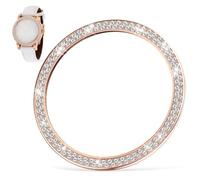 VALICLUD Rhinestone Watch Case Protective Ring for Smartwatch Sparkling Decorative Cover with Scratch-resistant Design Rose Gold