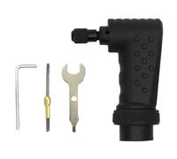 VALICLUD Right Angle Adapter Compact Design 4pcs with Steel and Plastic Construction Extend the Power of Cordless Screwdriver, Mini Angle Driver for Electric Drill for Tight Spaces