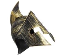 VALICLUD Roman Soldier Helmet Lightweight Plastic Medieval Costume Accessory with Vintage Design for Carnival and Christmas Party Headgear