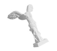 VALICLUD Roman Winged Victory Goddess Statue Resin Sculpture Sturdy Mythology Decor for Home Living Office White Figurine Ornament