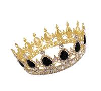 VALICLUD Romantic Wedding Dress Accessory Drop Diamond Crown Tiara Baroque Bridal Headdress