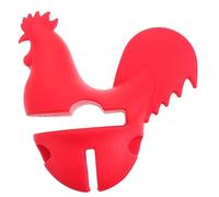 VALICLUD Rooster Shaped Food Grade Silicone Boil Lifter Spill Pot Lid Stopper Heat Resistant Kitchen Accessory for Home and Restaurant Use