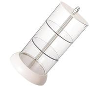 VALICLUD Rotatable Multi-layers Desktop Makeup Puff Holder Organizer Box for Women Dustproof Cosmetic Storage for Cotton Pads Lipstick Powder Puff Makeup Tools Gift for Girlfriend and Mom