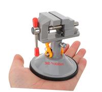 VALICLUD Rotating Bench Vise Heavy Duty Table Clamp for Woodworking Jewelry Crafts Hobby Model Building with Swivel Lock for Stable Fixing