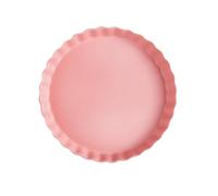 VALICLUD Round Pink Ceramic Plate for Pasta Sushi Breakfast Chic Italian Style Tableware Microwave Oven Freezer Safe Elegant Creative Dish for Home and Restaurant