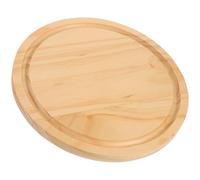 VALICLUD Round Wooden Cutting Board for Cheese and Cake Multipurpose Pine Wood Serving Tray Lightweight Portable Chopping Board for Meat and Fruit Presentation Smooth Surface Easy to Clean