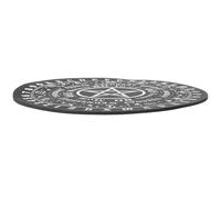 VALICLUD Rubber Divination Pendulum Board with Comfortable Touch and Longer Service Life, Black Pentagram Mat for Home Party Use with Mysterious Atmosphere