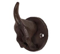 VALICLUD Rustic Cast Iron Doggy Hooks Wall Mounted Decorative Hook for Hats Bags Sundries Hanger Vintage European Style Heavy Duty for Bathroom Kitchen Entryway