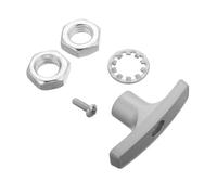 VALICLUD Rv Waste Valve Handle Replacement Kit with Nuts Screws Gasket Ergonomic Lightweight Extension Rod for Vehicle Tank Hose Campervan Accessories