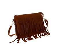 VALICLUD Saddle Bag Tan Tassel Crossbody Bag for Women Fringe Multi-Functional Handbag Large Capacity Pockets