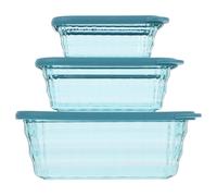 VALICLUD Salad Mixing Containers Includes 330ml, 735ml, and 1600ml 3pcs Snack Storage Box with Lids, Compact and Easy to Wash Food Holder Set Vegetable for Kitchen and On-the-go Use