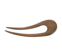 VALICLUD Sandalwood Hairpin 2-Prong Retro Hair Fork for Women Classic French Hair Stick Elegant Design