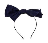 VALICLUD Satin Bowknot Headband for Women and Double Layer Knot Hair Hoop Elegant Ribbon Hair Accessory Vintage Style Turban for Everyday and Party Wear