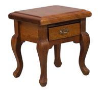 VALICLUD Scale Miniature Bedroom Nightstand Cabinet with Drawer Rustic French Style Side Table for Dollhouse Living Room Furniture Accessories