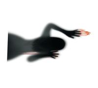 VALICLUD Scary Female Ghost Halloween Window Clings PVC Sticker Removable Window Decals for Haunted House Party Glass Wall Decoration