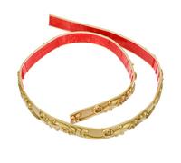 VALICLUD Self Adhesive Wall Corner Trim Flexible Molding Trim PVC Material Easy to Install and Can Be Cut Stylish Modern Golden Edge Strip for Bathrooms and Office Decoration