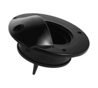 VALICLUD Self-bailing Boat Scupper Plug with Leakproof Nylon Drain Valve, Corrosion Resistant Black Through-Hull Drain Fitting for Kayak, Dinghy, and Live Fish Well