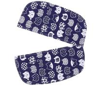 VALICLUD Self-cleaning Cat Litter Box Door Curtain Kitten Cotton Linen Litter Tray Accessory Replacement for Automatic Cat Toilet with Cartoon Blue Curtain