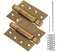 VALICLUD Self Closing Door Hinges 2Pcs Heavy Duty Concealed Door Closers for Basement and Laundry Room Smooth Quiet Operation Easy Installation