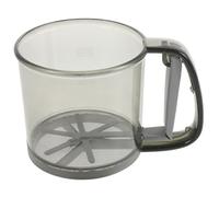 VALICLUD Semi-Automatic Flour Sifter Sugar Shaker Double Layer Design Plastic Handheld Operation Consistent Sifting Baking Enthusiasts Home Baking Use