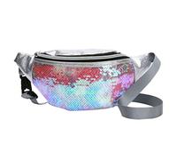 VALICLUD Sequin Stars Waist Bag Fashionable Outdoor Bag Women's Crossbody Sequin Accessory