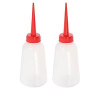 VALICLUD Sewing Machine Oil Squeeze Bottles 2pcs Plastic with Precision Tips for Flatbed Machine Oil and Embroidery
