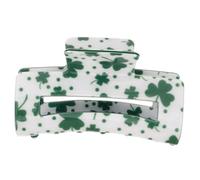 VALICLUD Shamrock Pattern Hair Claw Clip Decorative St Patrick's Day Hair Accessory for Irish Culture Lovers Unique for Loved Ones