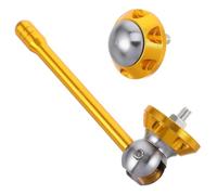 VALICLUD Short Decorative Antenna Gold Plate Decor Plate Mount Accessory for Scooter and Bike