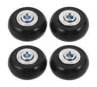 VALICLUD Silent Swivel Luggage Wheels Replacement Set with Heavy Duty Pu Material and Ball Bearing for Smooth Rotation, for Suitcase Repair at Transportation Hubs and Hotels