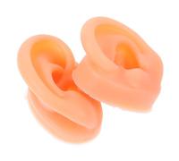 VALICLUD Silicone Ear Model Soft Fake Body Piercing Practice Model Artificial Display for Jewelry Use Ear Anatomy Teaching