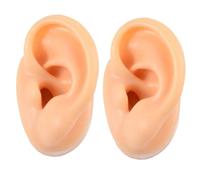 VALICLUD Silicone Ear Piercing Practice Models 2pcs Left Ear Display Platform for Piercing Training and Jewelry Display