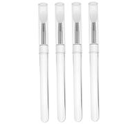 VALICLUD Silicone Lip Brush Lid and Eyeshadow Concealer Applicators 4pcs Handle Protective Dust Cover for Precise Lip and Eye Makeup Application