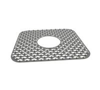 VALICLUD Silicone Sink Draining Mat Non Slip Kitchen Cushion with Hollow Design for Bowl and Chopsticks Drainage Flexible Sink Protector for Dish Drying and Air Circulation