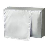 VALICLUD Silver Polyester Air Conditioner Cover Waterproof and Heat Reflective Outdoor Protector 94x70x35cm Suitable for External Units to Prevent Rain, Dust, and Sun Damage