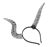 VALICLUD Silver Pu Devil Horn Headband for Halloween Theme Party Adults
