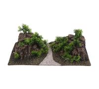 VALICLUD Simulated Ecological Decoration Mountain View Stone Aquarium Landscaping Decor for Desktop Aquarium Fish Tank Decor Artificial Rockery Statue Fish Hiding Cave