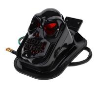 VALICLUD Skull Motorcycle Tail Light Lamp Shade Holder Black 17.7x10x9.5cm Motorcycle Rear Turn Signal Light Replacement Component for Bike Highway Use