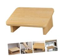 VALICLUD Slip Footstool Under Desk Small Step Stool for Foot Support and Improved Posture Oak Color for Office Home Piano Use