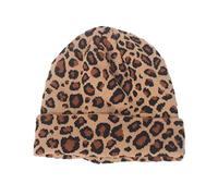 VALICLUD Slouchy Beanie Hat for Women Fashion Leopard Knit Hat Warm Winter Cheetah Hats Animal Print Beanie Hat