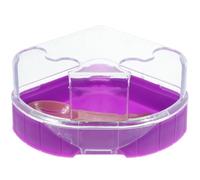 VALICLUD Small Animal Hamster Bathroom Double Door and Three-sided Design for Hamsters Translucent Construction Providing A Comfortable Bathing Environment Random Random Color