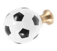 VALICLUD Small Cabinet Knob Sports Ball Shape Cupboard Pull Ceramic Brass Furniture Handle Not Easy to Corrode Replace Existing Cabinet Door Handle Modern Unique Design for Wardrobes