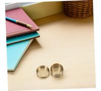 VALICLUD Small Container for Medicines Waterproof Metal Pill Organizer Round Metal Jar Sealed Jar Container Stainless Steel Pill Holder Golden