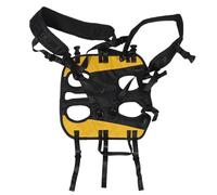 VALICLUD Small Dog Carrier Backpack for Hiking and Cycling - Adjustable Black and Yellow Pet Backpack with Leg-out Design, Breathable Mesh, and Comfortable Straps, Portable Outdoor Dog