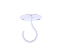 VALICLUD Small Elephant Trunk Shaped Ceiling Hooks White Heavy Duty Cabinet Floor Hooks for Porch Wardrobe Indoor Outdoor Hanging Tool Holder for Lanterns Wind Chimes Plants Garage Office