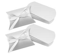 VALICLUD Small Favor Boxes for Wedding 50pcs Pillow Boxes Candy Storage Cases Diy Decorative Containers