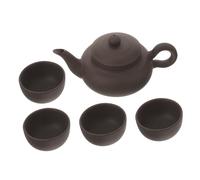 VALICLUD Small Tea Kettle with Filter Portable Ceramic Teapot and Cups Handmade Traditional Tea Kettle for Loose Leaf Brewing
