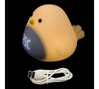 VALICLUD Smart Alarm Clock with Night Light and Mute Function, Silicone Material, 1200mah Battery, Modern Design for Bedroom and Living Room