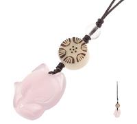 VALICLUD Smartphone Chain Mobile Phone Lanyard Fox-shaped Chalcedony Phone Hanging Decor Lightweight Creative Gift for Bag Ornaments Random Color